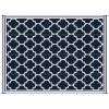 Outsunny Reversible Outdoor Rug Carpet, 9' x 18' Waterproof Plastic Straw Rug, Portable RV Camping Rugs with Carry Bag, Large Floor Mat for Backyard